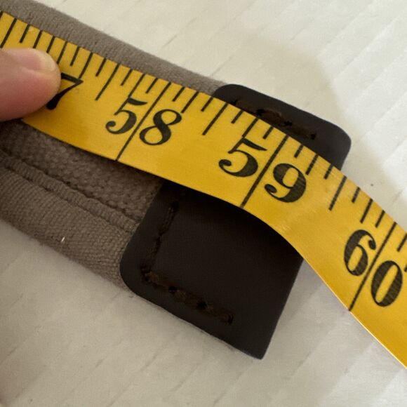 Mens Military Gray D-ring Fabric Leather Casual 59’ Inch - Picture 6 of 8